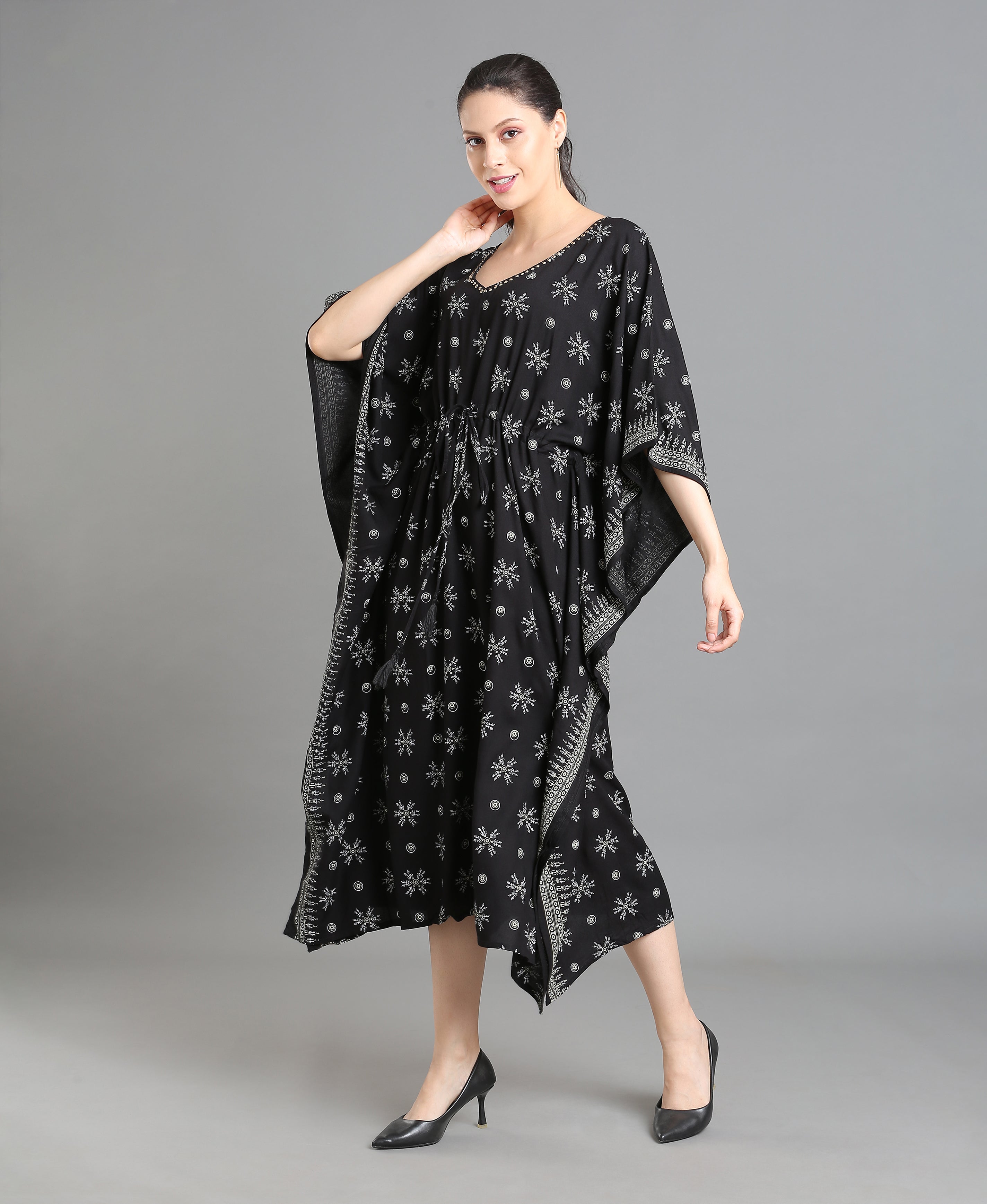 Eclipse Floral Luxe Kaftan