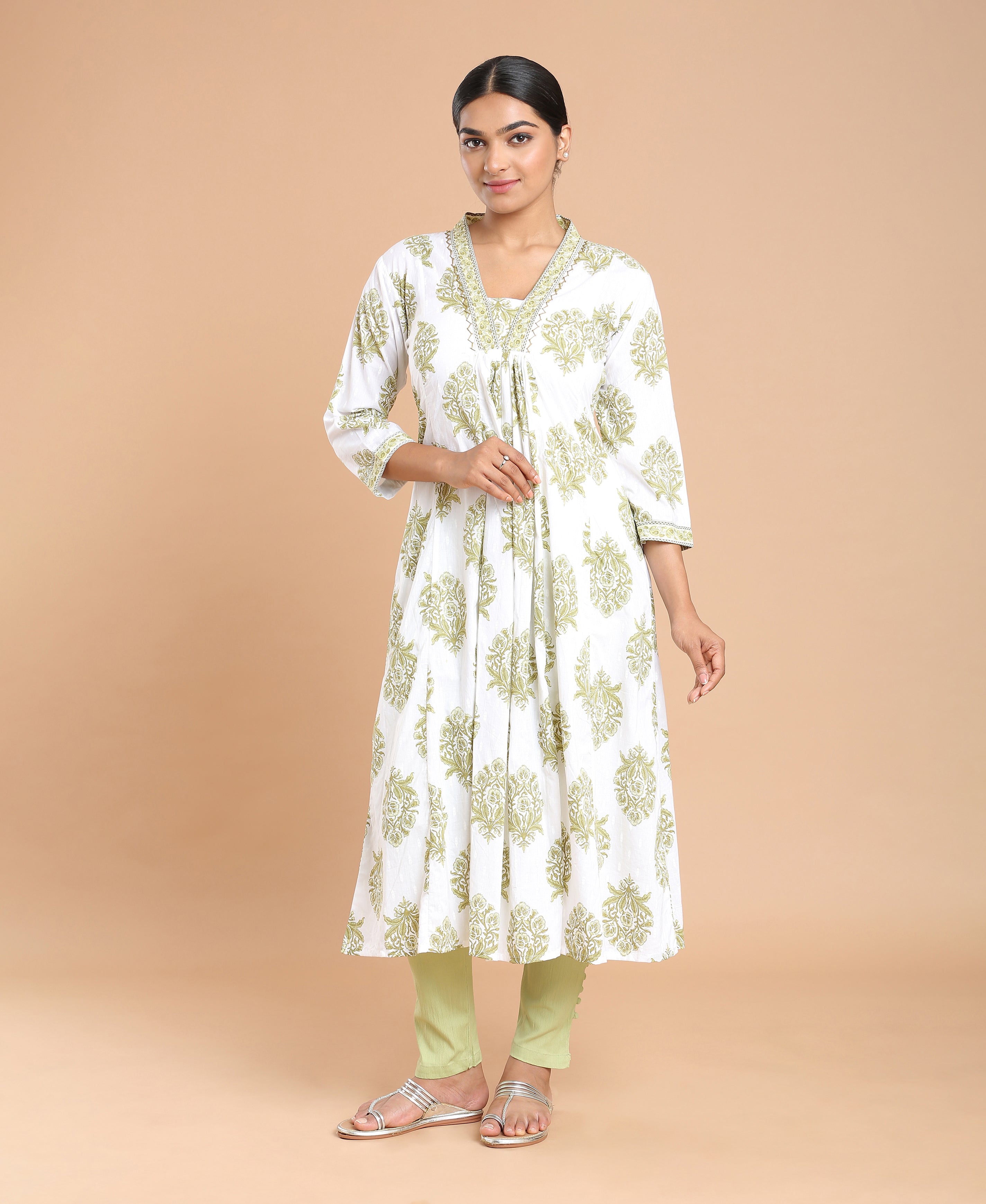 Meadow Bloom Flared Kurti