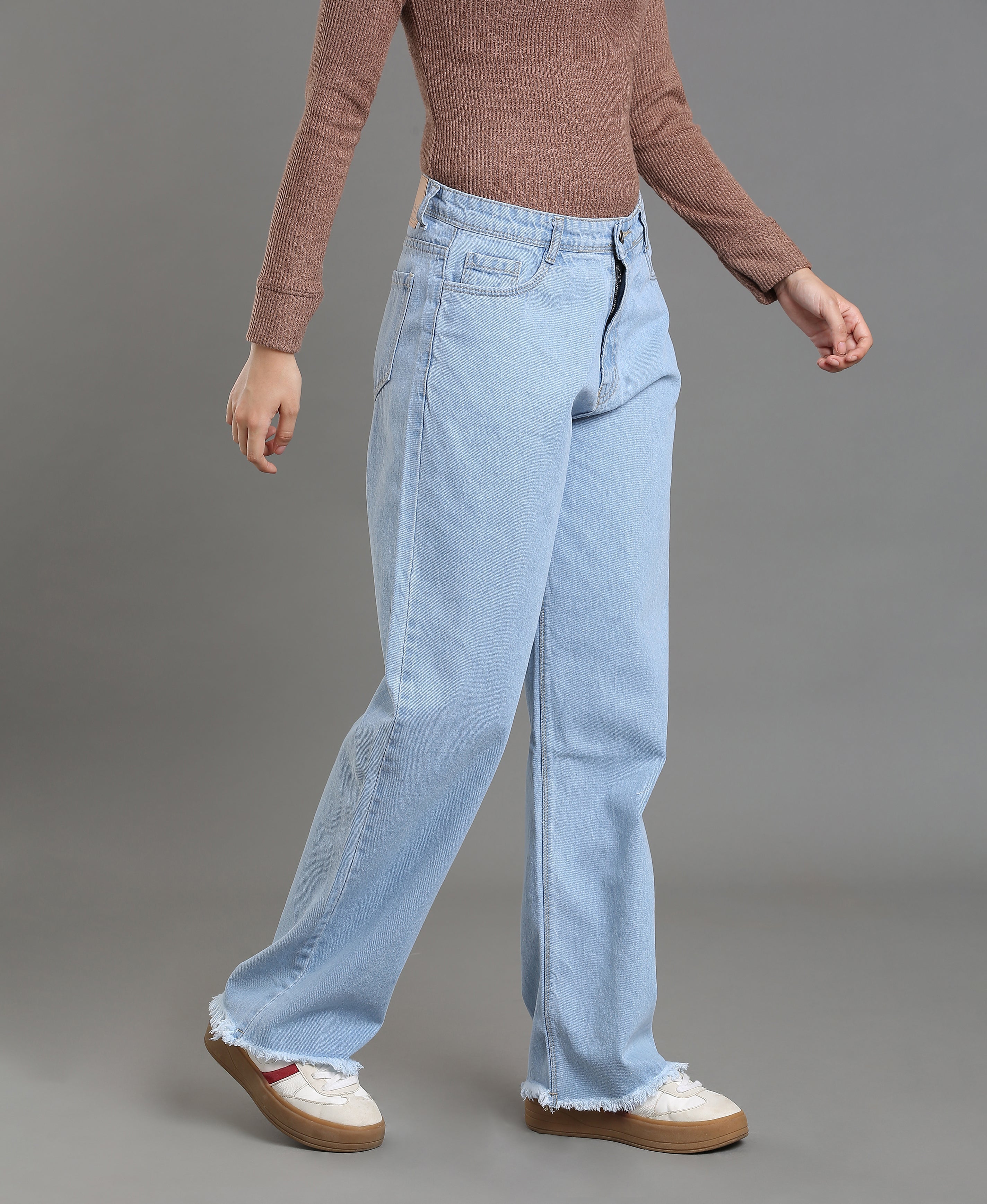 Ice Wash Classic Denim Jean