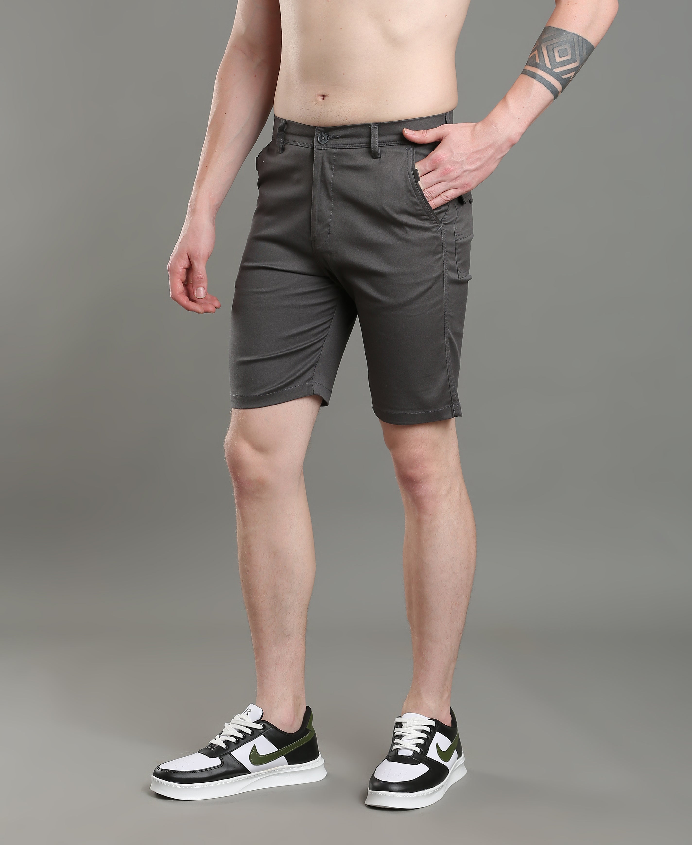 Charcoal Trek Twill Shorts