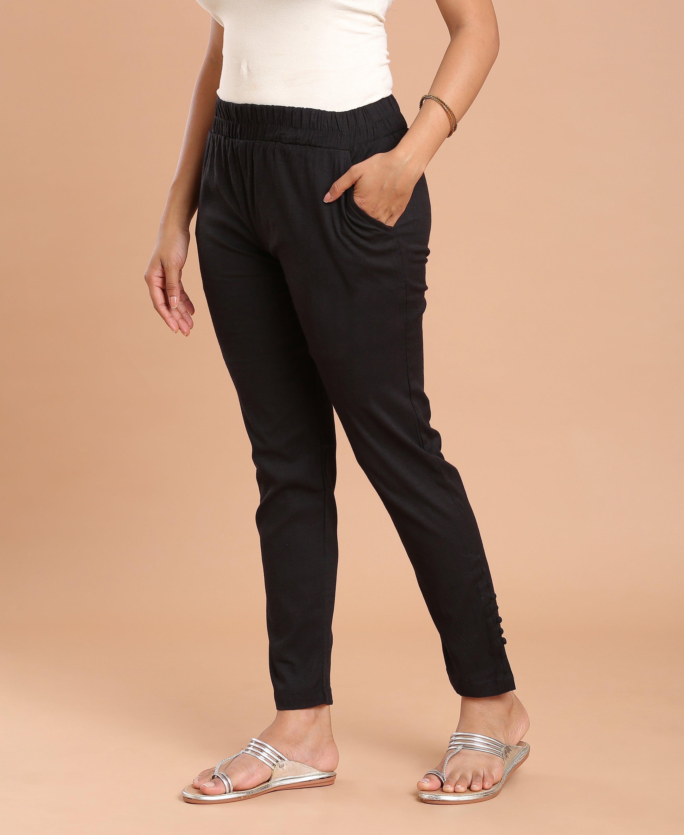 Noir Cigarette Pants