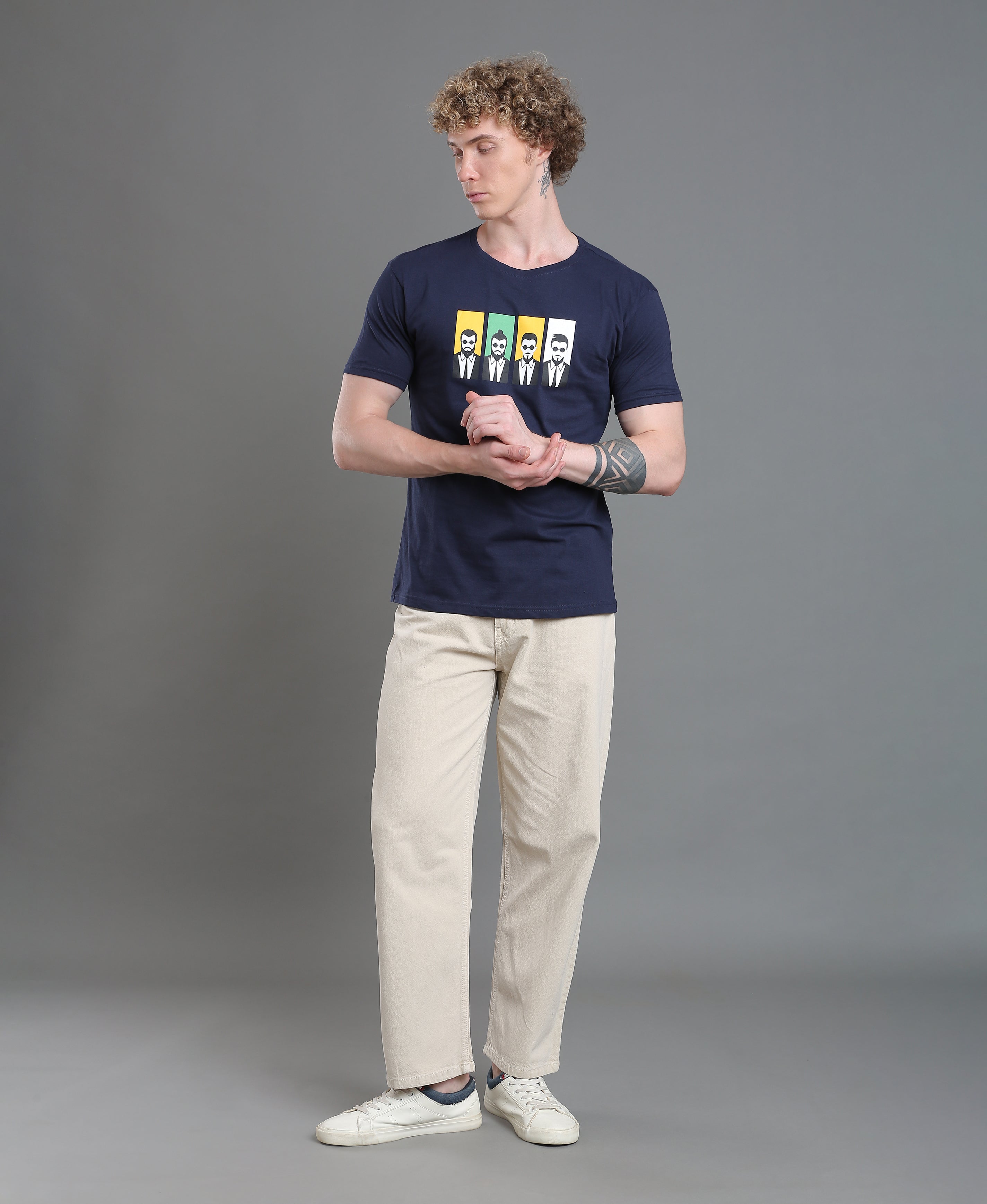 Ink Shade Chest Print Tee