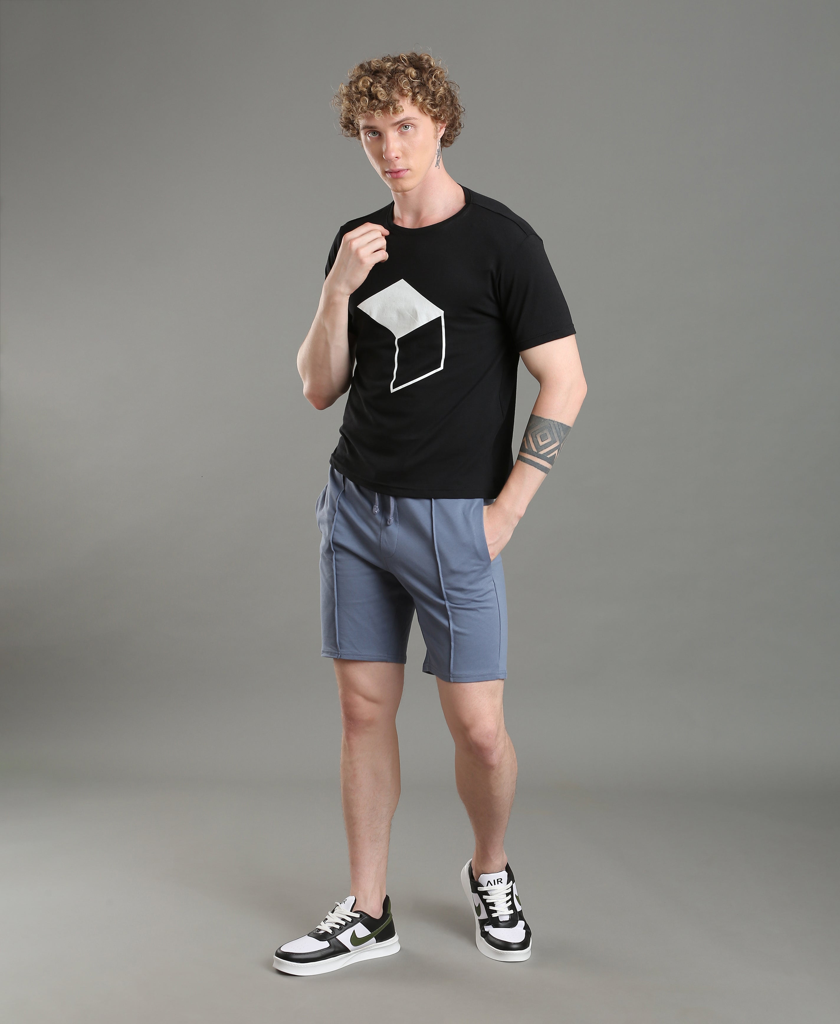 Indigo Cruise Cotton Shorts