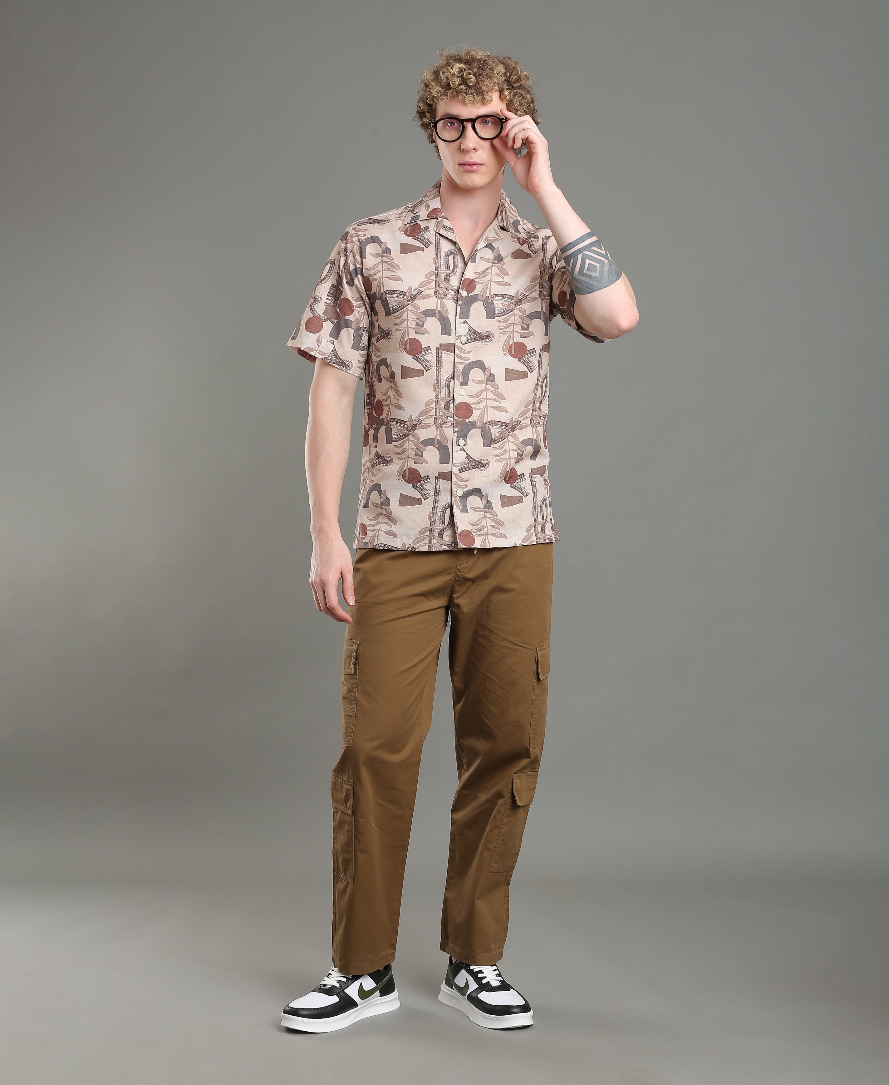 Island Drift Multi-Color Linen Shirt