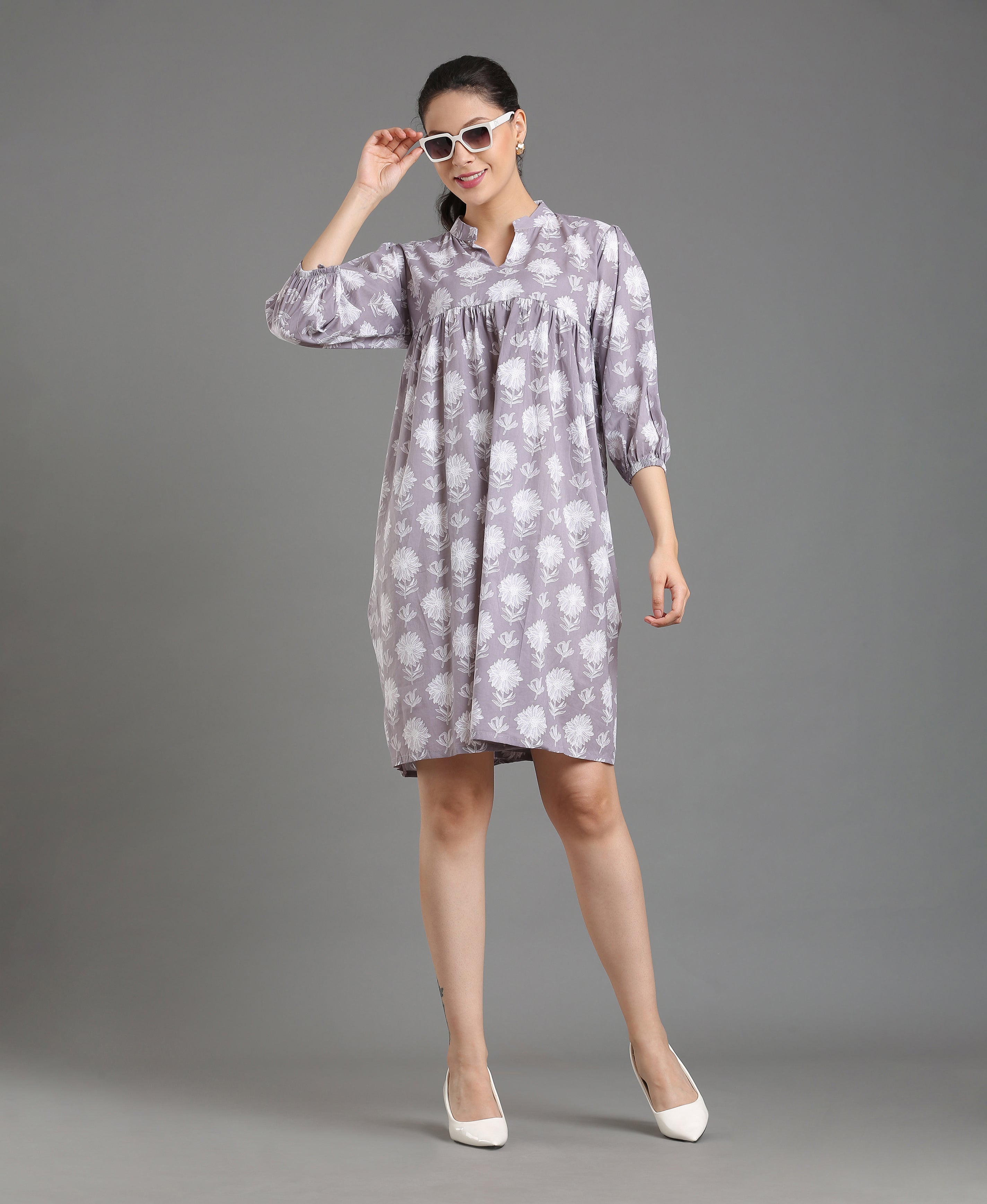 Ash Bloom Cotton Tunic