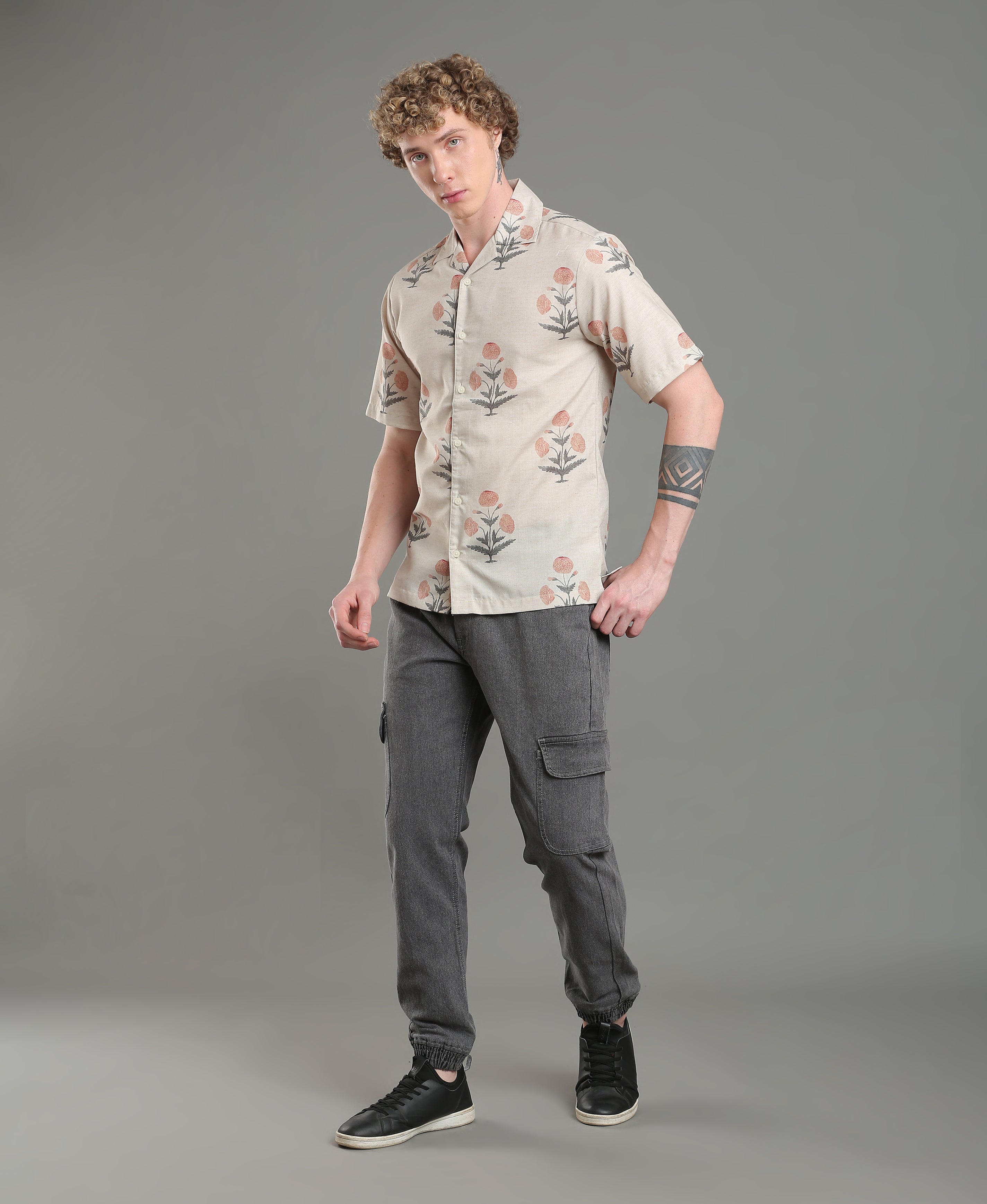 Seaside Mirage Printed Linen Shirt