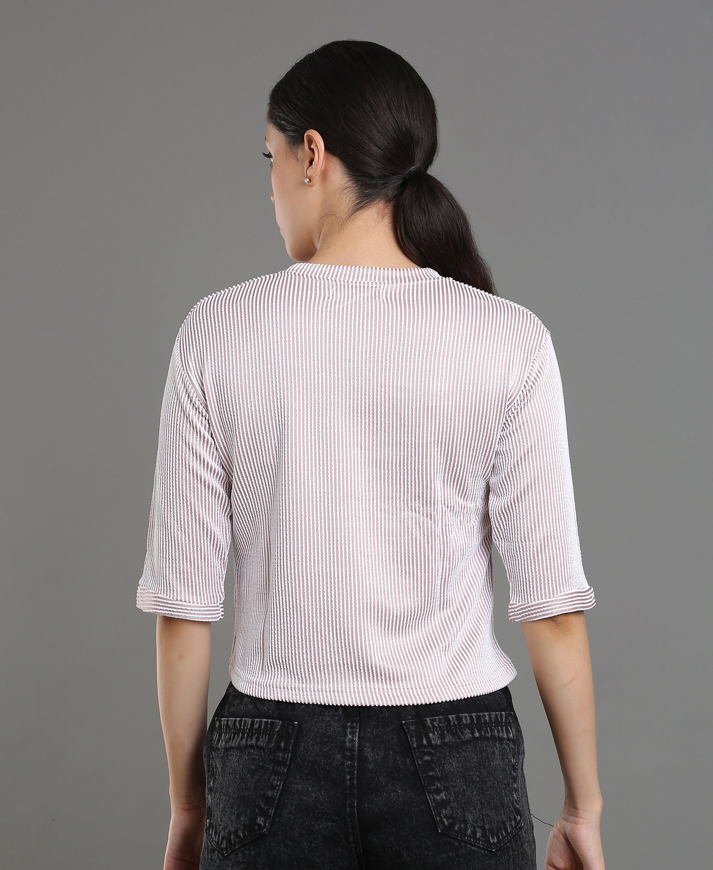 Pink Blush Knit Slim Tee