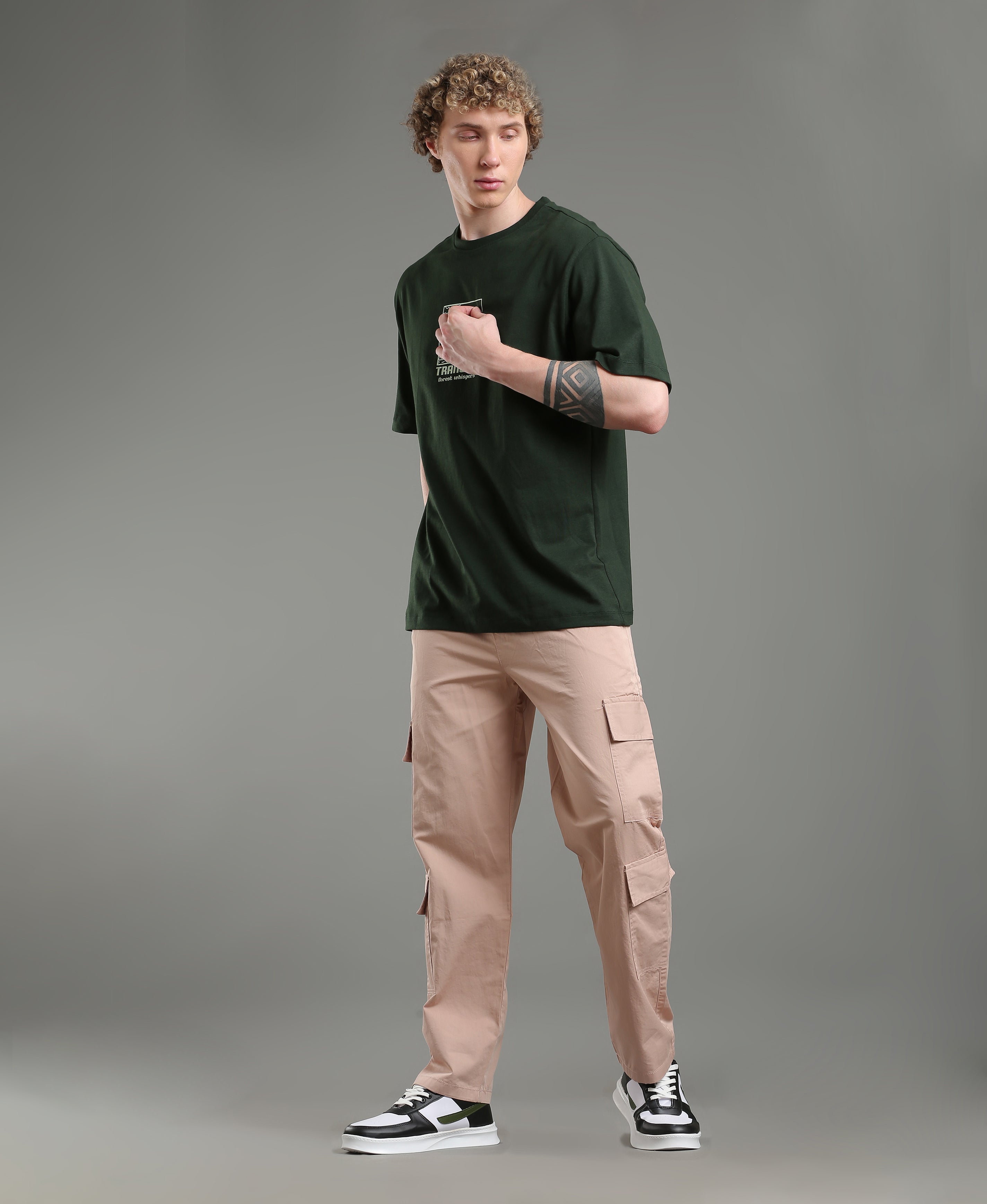 Coral Dust Twill Cargos