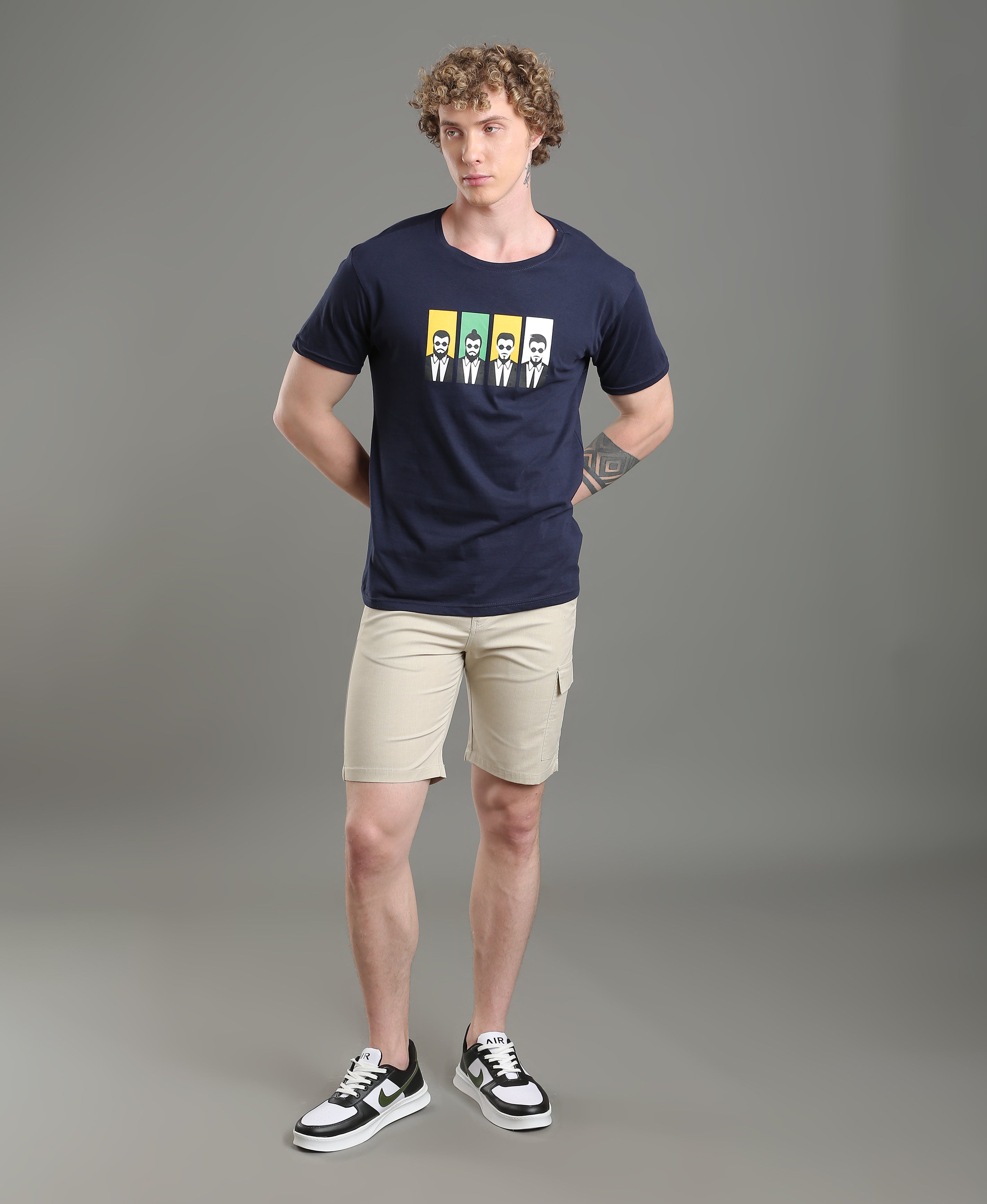 Almond Dune Twill Shorts