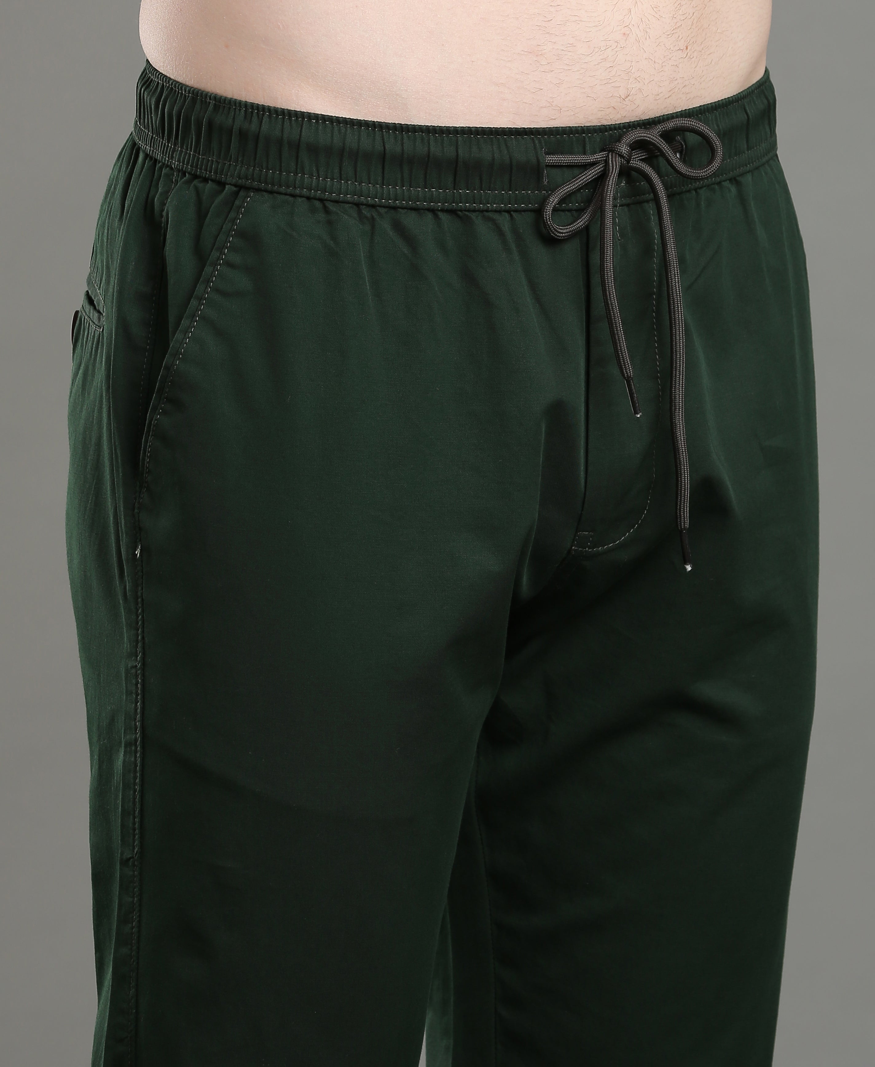 Olive Luxe Satin Joggers