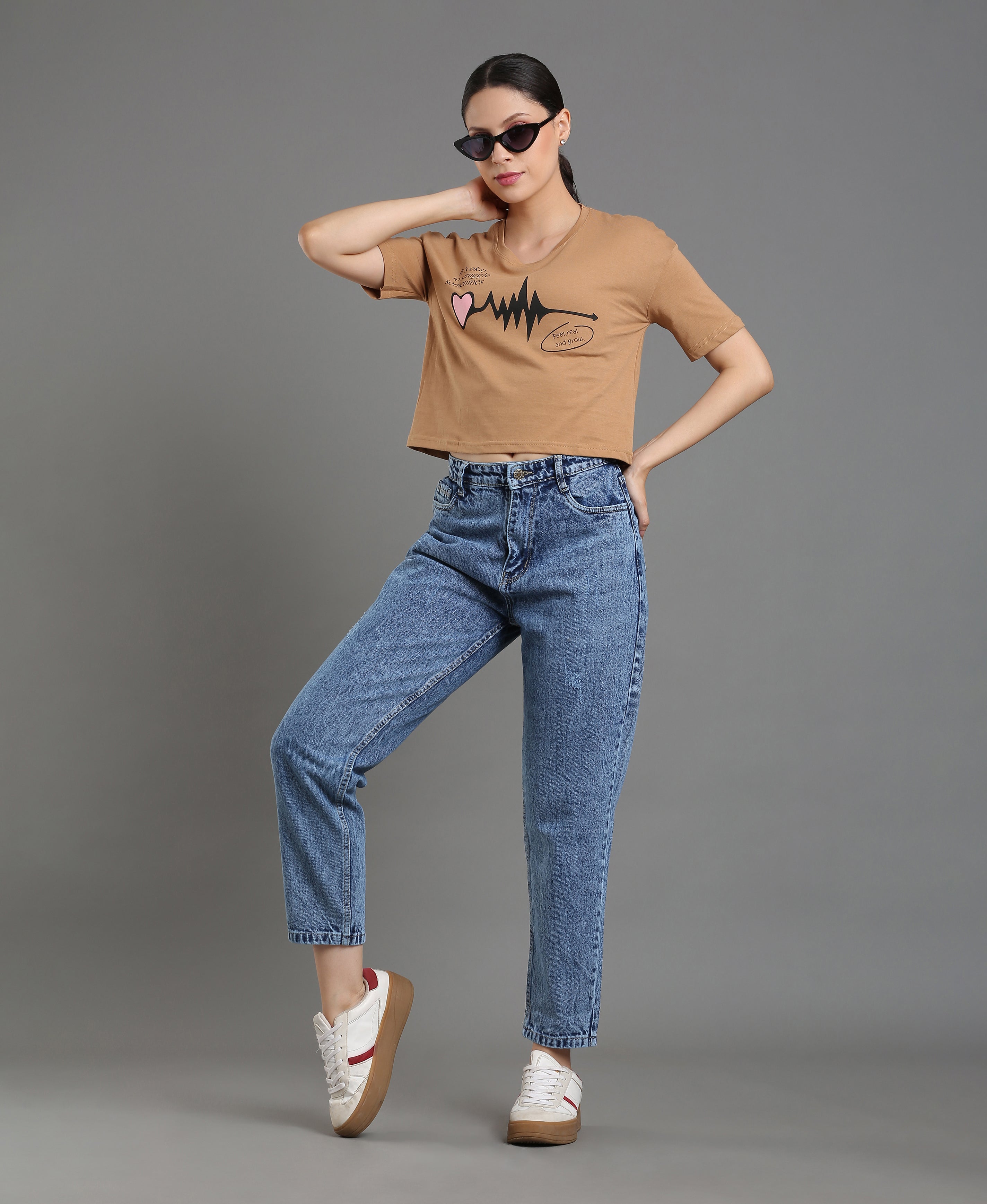Mocha Jersey Loose Tee