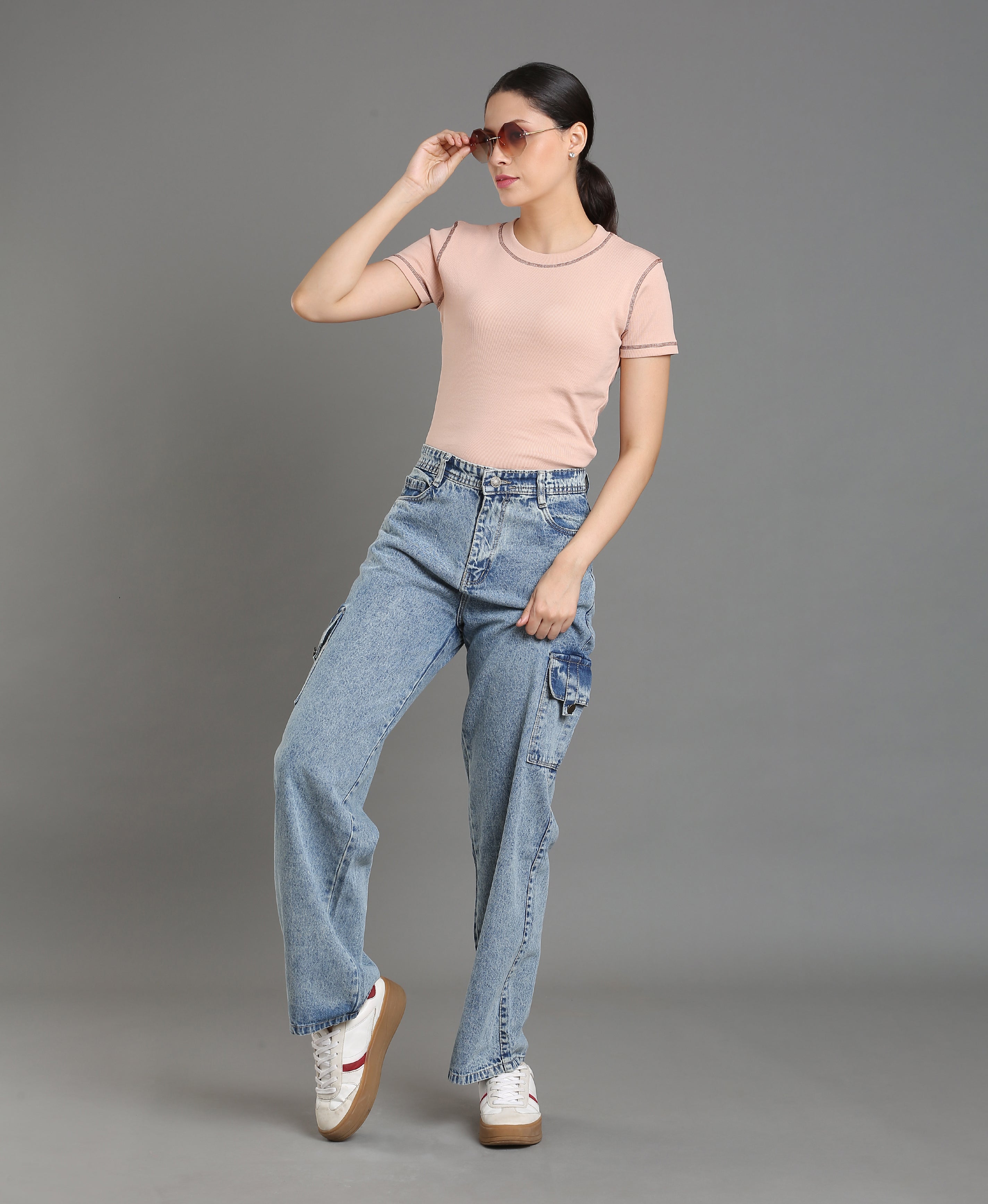 Blush Rib Knit Crop Top